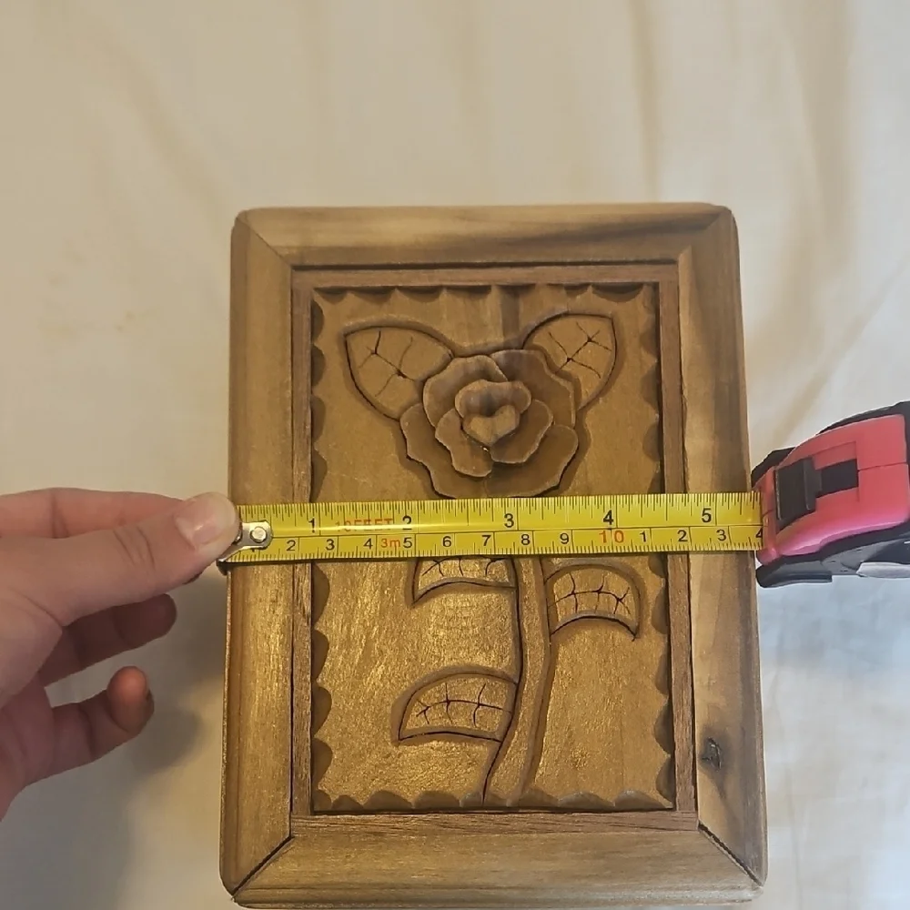 Wooden Carved Flower Box